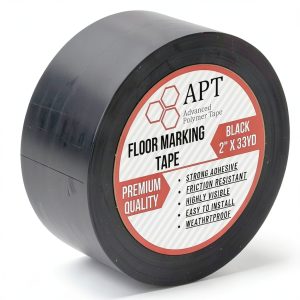 APT Multi Color Marking Tape Premium Safety Tape 6 mil Black 1 Roll-0