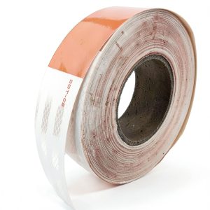 NOVA DOT-C2 Reflective Tape 2" x 150ft Red White Safety Warning Tape-0