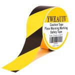 2 Inch x 110 FT Black Yellow Floor Tape by YWEAUIV High Visibility-0