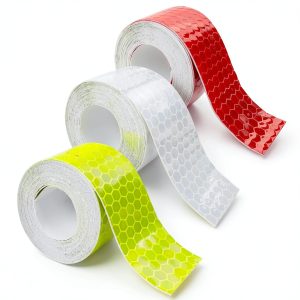 Reflective Tape 3 Rolls Waterproof Maodai Red Green Silver 1in x 30ft-0