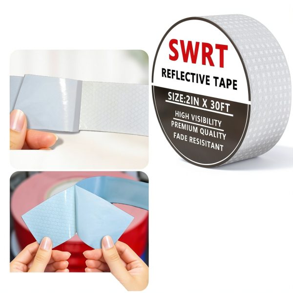 SWRT Reflective Tape 2" x 30ft Shining Star Fade-Resistant Safety Tape-5